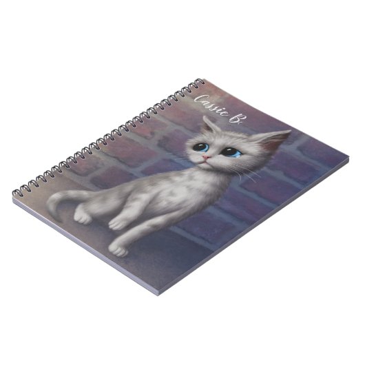 Personalisiert Sad Kitty Notizblock (Linke Seite)