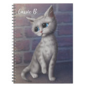 Personalisiert Sad Kitty Notizblock (Vorderseite)