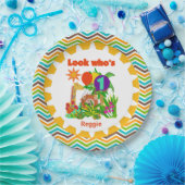 Personalisiert Safari 1. Happy Geburtstag Pappteller (Party)