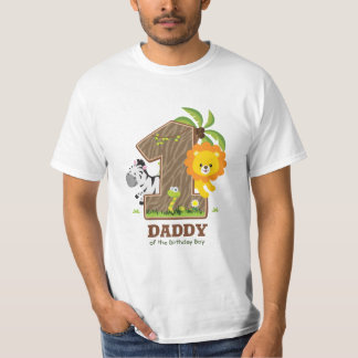 Personalisiert Safari Geburtstagshirt für Daddy T-Shirt