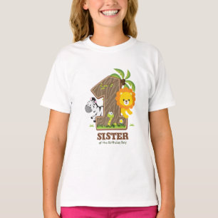 Personalisiert Safari Geburtstagshirt für Schwest T-Shirt