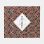 Personalisiert Safari Sunset Bohemisch Mandala Sca Fleecedecke (Vorderseite (Horizontal))