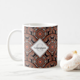 Personalisiert Safari Sunset Bohemisch Mandala Sca Kaffeetasse