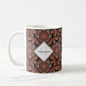 Personalisiert Safari Sunset Bohemisch Mandala Sca Kaffeetasse (Links)