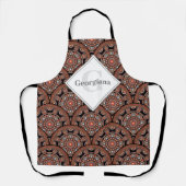 Personalisiert Safari Sunset Bohemisch Mandala Sca Schürze (Vorderseite)