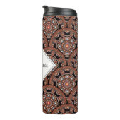 Personalisiert Safari Sunset Bohemisch Mandala Sca Thermosbecher (Nach rechts gedreht)
