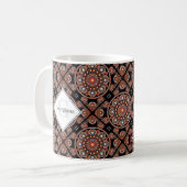 Personalisiert Safari Sunset Bohemisch Mandala Til Kaffeetasse (Vorderseite Links)