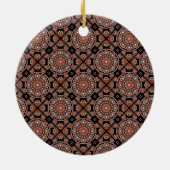 Personalisiert Safari Sunset Bohemisch Mandala Til Keramik Ornament (Hinten)
