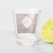 Personalisiert Safari Sunset Bohemisch Mandala Til Schnapsglas (Rückseite)