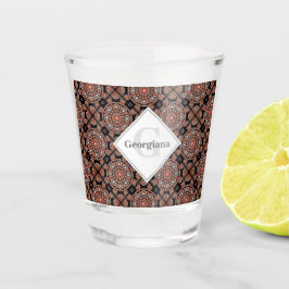 Personalisiert Safari Sunset Bohemisch Mandala Til Schnapsglas