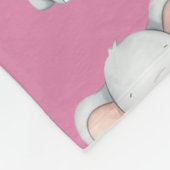 Personalisiert Safari Tier Niedlich Pastell Kinder Fleecedecke (Ecke)