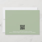 Personalisiert Sage Green Baby Dusche Einladung (Rückseite)