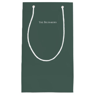Personalisiert Sage Green Simple Moderne Weihnacht Kleine Geschenktüte
