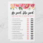 Personalisiert sagte er, sie sagte Brautparty-Spie (Vorne/Hinten)