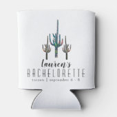 Personalisiert Saguaro Cactus Bachelorette Dosenkühler (Rückseite)