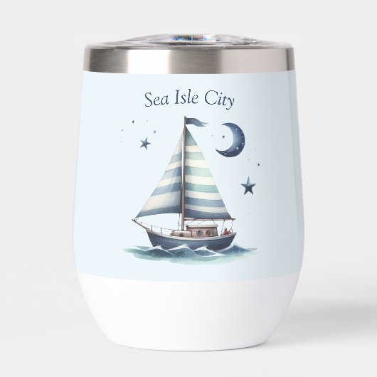 Personalisiert Sailboat Tumbler (Vorderseite)