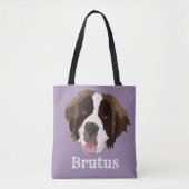 Personalisiert Saint Bernard Tasche (Vorderseite)
