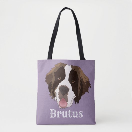Personalisiert Saint Bernard Tasche (Vorderseite)