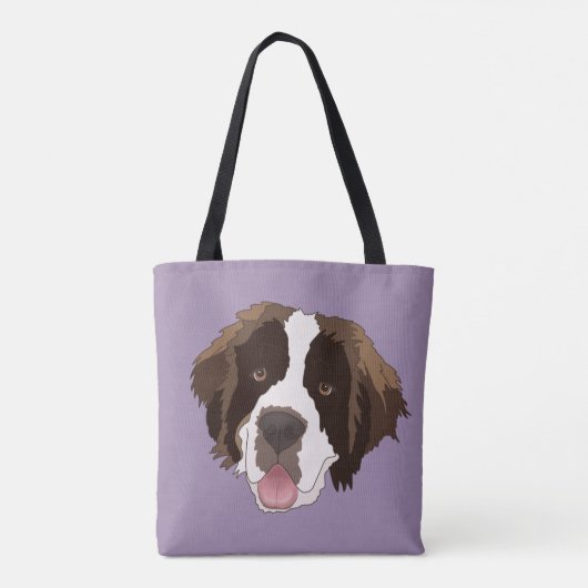 Personalisiert Saint Bernard Tasche (Rückseite)