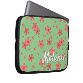 Personalisiert Sakura Cherry Blossom Blizzard Laptopschutzhülle (Vorne Rechts)
