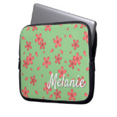 Personalisiert Sakura Cherry Blossom Blizzard Laptopschutzhülle (Vorderseite Links)