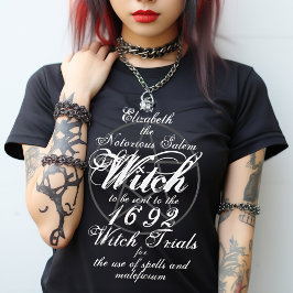 Personalisiert Salem Witch-Versuche Gothic T-Shirt