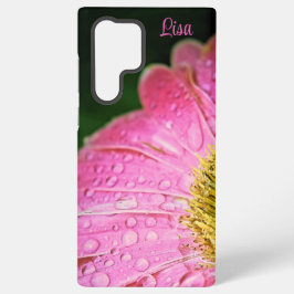 Personalisiert Samsung Case - Pink Gerbera Daisy Galaxy Hülle