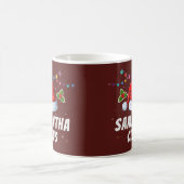 Personalisiert Santa Claus Hat Christmas Kaffeetasse (Mittel)