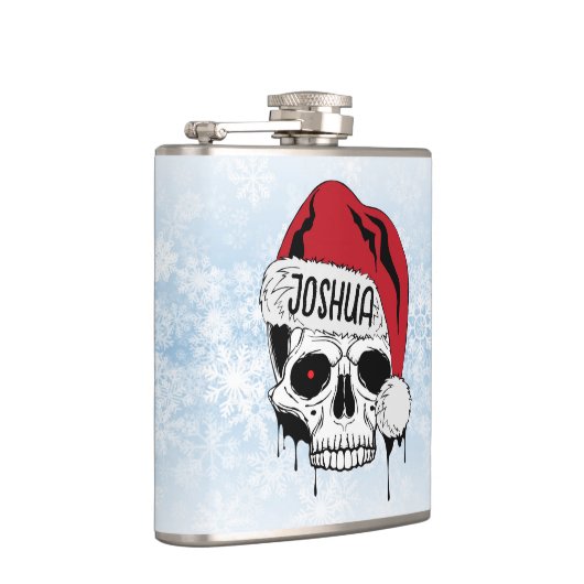 Personalisiert Santa Skull Flachmann (Rechts)