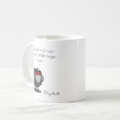 Personalisiert Sarcasm Funny Finger Spaß Witty Jok Kaffeetasse (Vorderseite Links)
