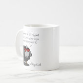 Personalisiert Sarcasm Funny IQ Spaß Witty Joke Kaffeetasse (Vorderseite Links)