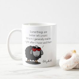Personalisiert Sarcasm Funny Unsagter Spaß Witty J Kaffeetasse