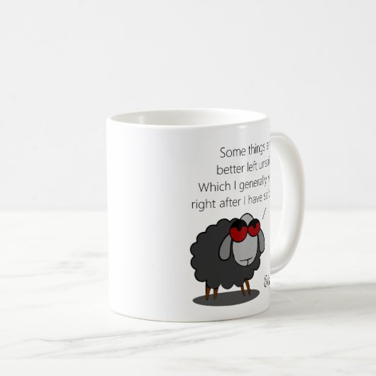 Personalisiert Sarcasm Funny Unsagter Spaß Witty J Kaffeetasse (VorderseiteRechts)
