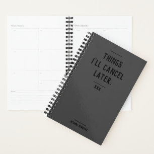 Personalisiert Sarcastic Gray Planner für Introver Planer