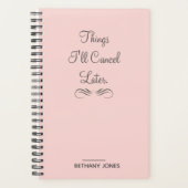 Personalisiert Sarcastic Pink Planner Planer (Vorderseite)