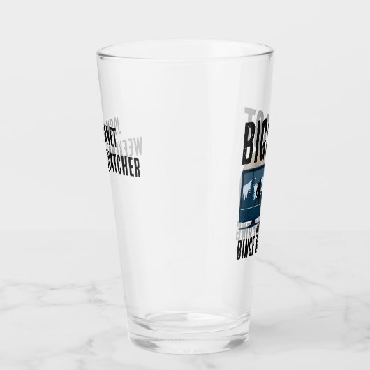 Personalisiert Sasquatch Bigfoot Binge Watching Glas (Rechts)