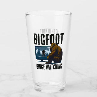 Personalisiert Sasquatch Bigfoot Binge Watching Glas