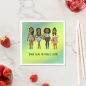 Personalisiert Sassy Diva Women Green Ombré Serviette (Beispiel)