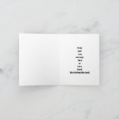 Personalisiert, sauber und nüchtern, grün und gold karte (Innenseite)