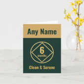 Personalisiert, sauber und nüchtern, grün und gold karte (Gelbe Blume)