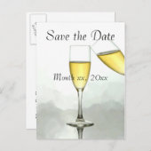 Personalisiert Save the Date Ankündigungspostkarte (Vorne/Hinten)