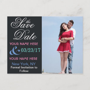 Personalisiert Save the Date Ankündigungspostkarte