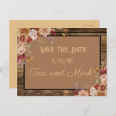 Personalisiert Save the Date Einladungspostkarte (Vorne/Hinten)