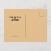 Personalisiert Save the Date Einladungspostkarte (Rückseite)