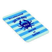 Personalisiert Save the Date Nautical Blue Crab Magnet (Rechte Seite)
