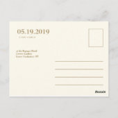 PERSONALISIERT - SAVE THE DATE POSTKARTE (Rückseite)