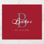 Personalisiert Schaumweinetikett (Einzelnes Label)