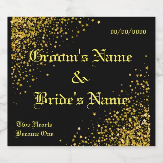 Personalisiert Schaumweinetikett (Einzelnes Label)