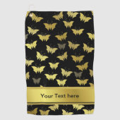 personalisiert, Schmetterling, Schmetterlinge, Sch Golfhandtuch (Vorderseite)