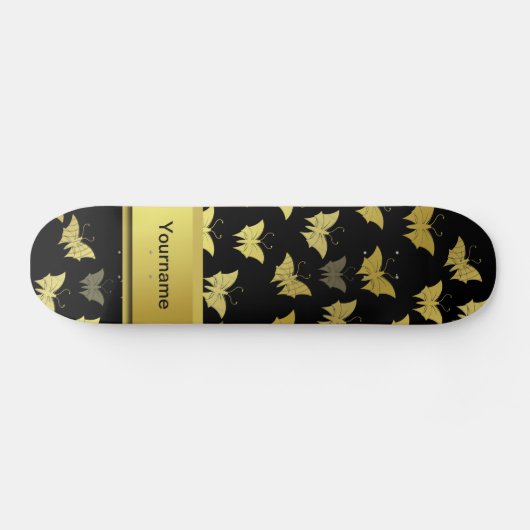 personalisiert, Schmetterling, Schmetterlinge, Sch Skateboard (Horizontal)